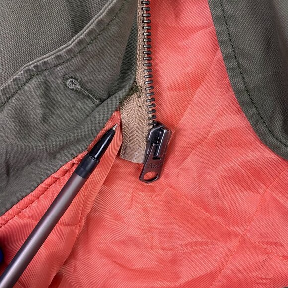 Abercrombie & Fitch Jacket Parka Military Faux Fur Collar Women's Small Green - Picture 11 of 16